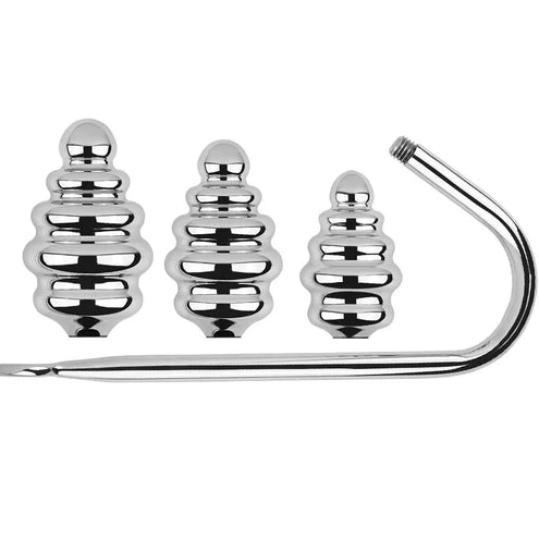 Anal Hooks Anal GreatBenefit Hook Set 8826 Screw-in Ribbed 0728